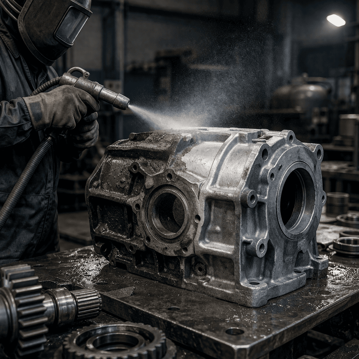 Recuperación de piezas mecánicas industriales